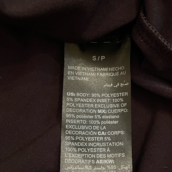 White House Black Market Woman’s Black Long Flutter Sleeve Top size smalll - Picture 11 of 16